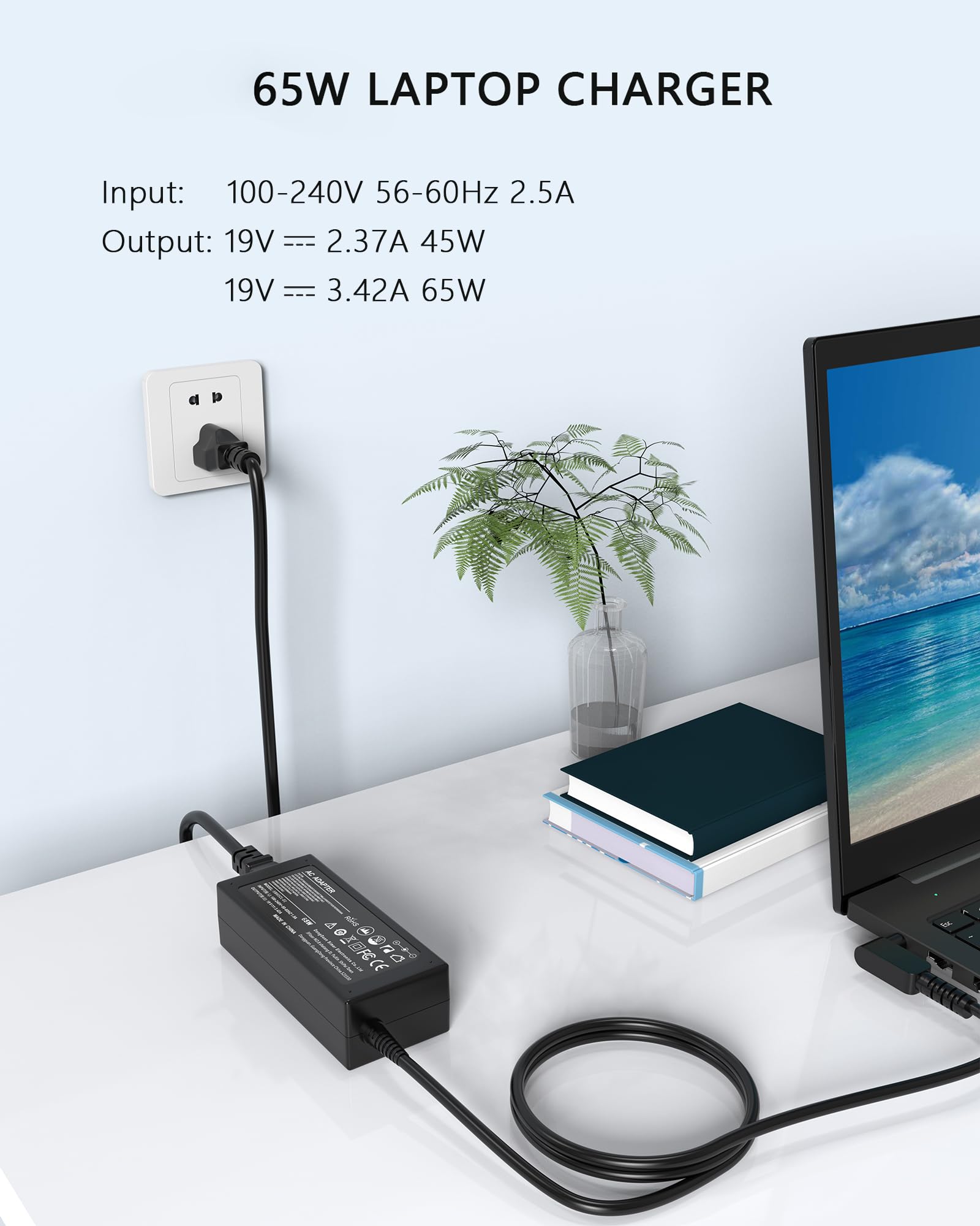 Amazon.com: Nivjuky 65W Laptop Charger Compatible with Acer